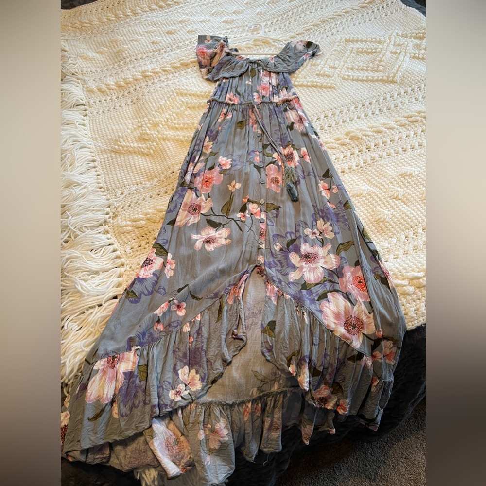 Floral midi/high low dress